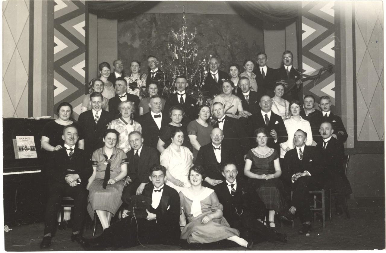 Weihnachtsfeier des Sauerländischen Gebirgsvereins, Abt. Ahlen, 1924. Archiv für Alltagskultur in Westfalen, 0000.S4337.