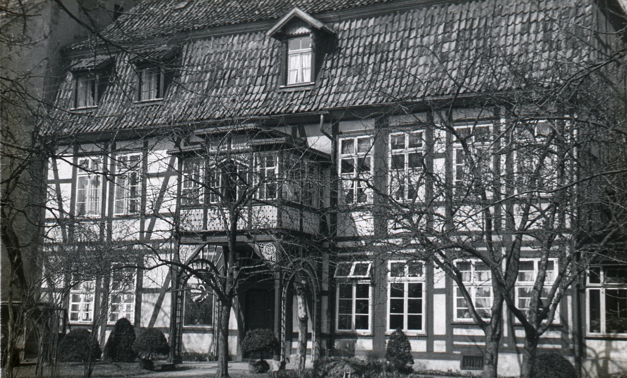 Die Gartenansicht des Hauses an der Bergertorstraße. Foto: Kommunalarchiv Herford.