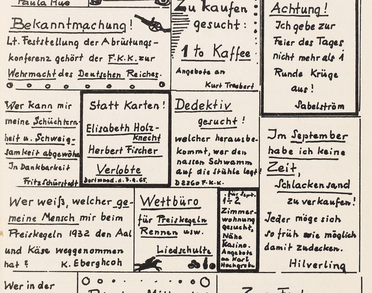 Anzeigen aus der Festschrift.