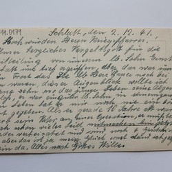 Brief aus dem Personenbestand Onkels, Johannes, Archiv für Alltagskultur in Westfalen. Foto: Regenbrecht/LWL. (vergrößerte Bildansicht wird geöffnet)