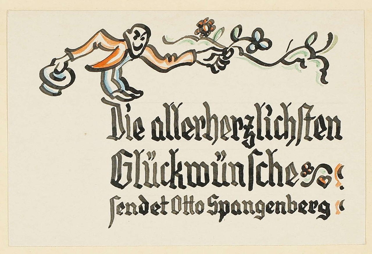 Glückwunschkarte, Verlobungsalbum Tell.