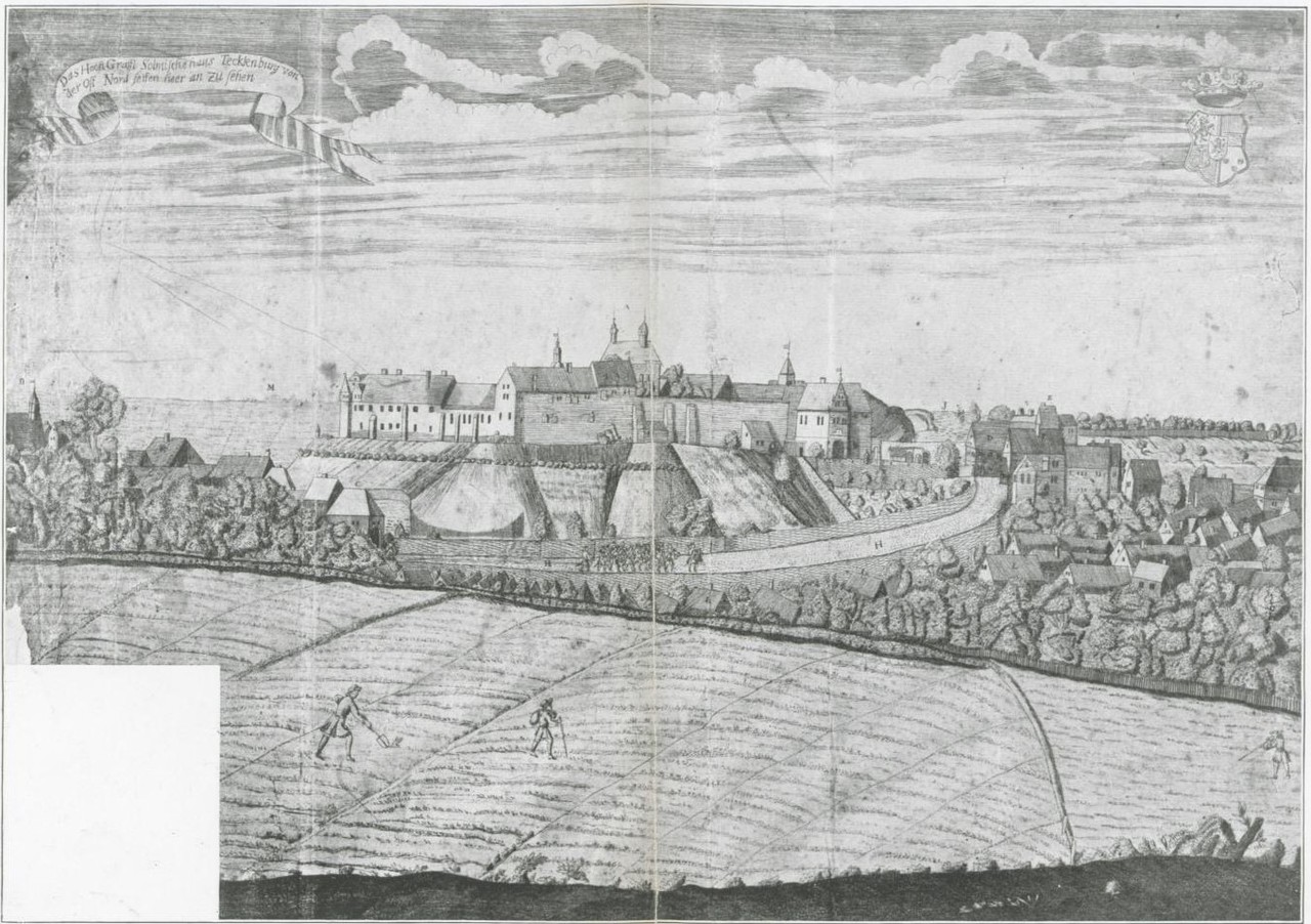 Kupferstich der Residenzstadt Tecklenburg, LAV NRW W, W 005/Msc. VII, Nr. 2105.