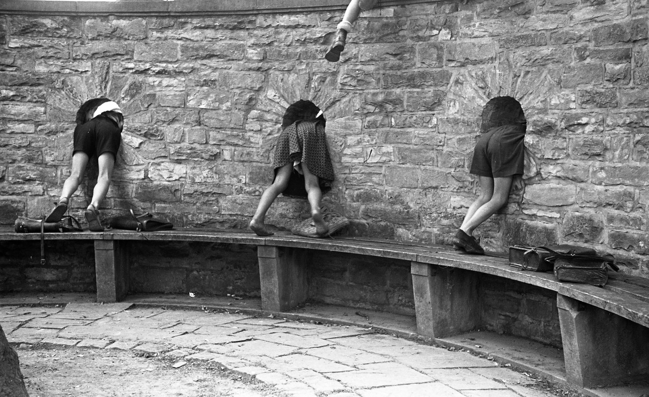 Fotoarchiv Nies, Stadtarchiv Lippstadt, 0859 f 024. Einweihung eines Heimes in Wewelsburg, August 1949.