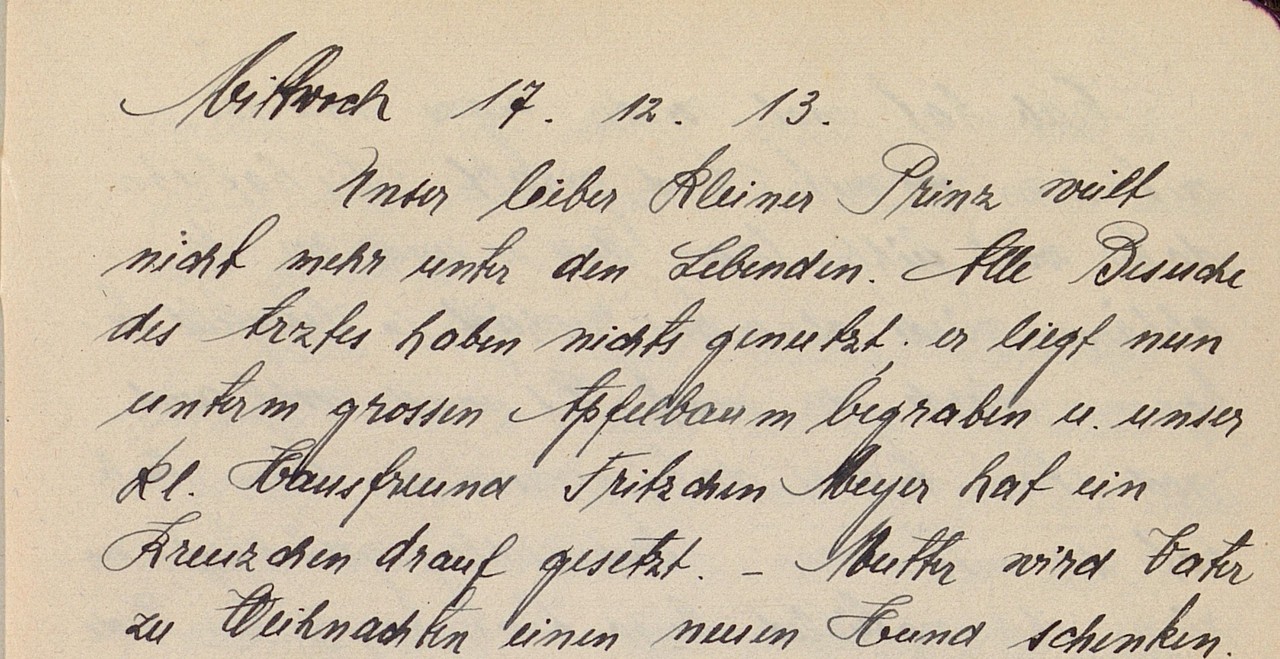 Tagebuch 17.12.1913.