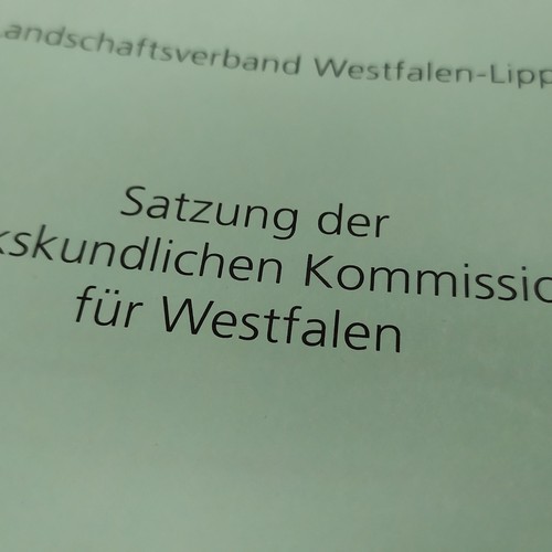 Titel der Satzung der Volkskundlichen Kommission. Foto: Schulte/LWL.