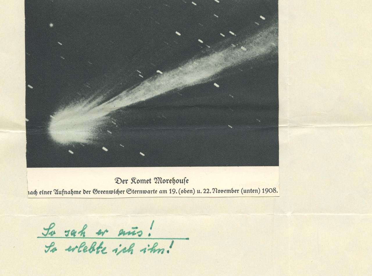 Der Komet Morehouse, Archiv für Alltagskultur in Westfalen, MS03515.