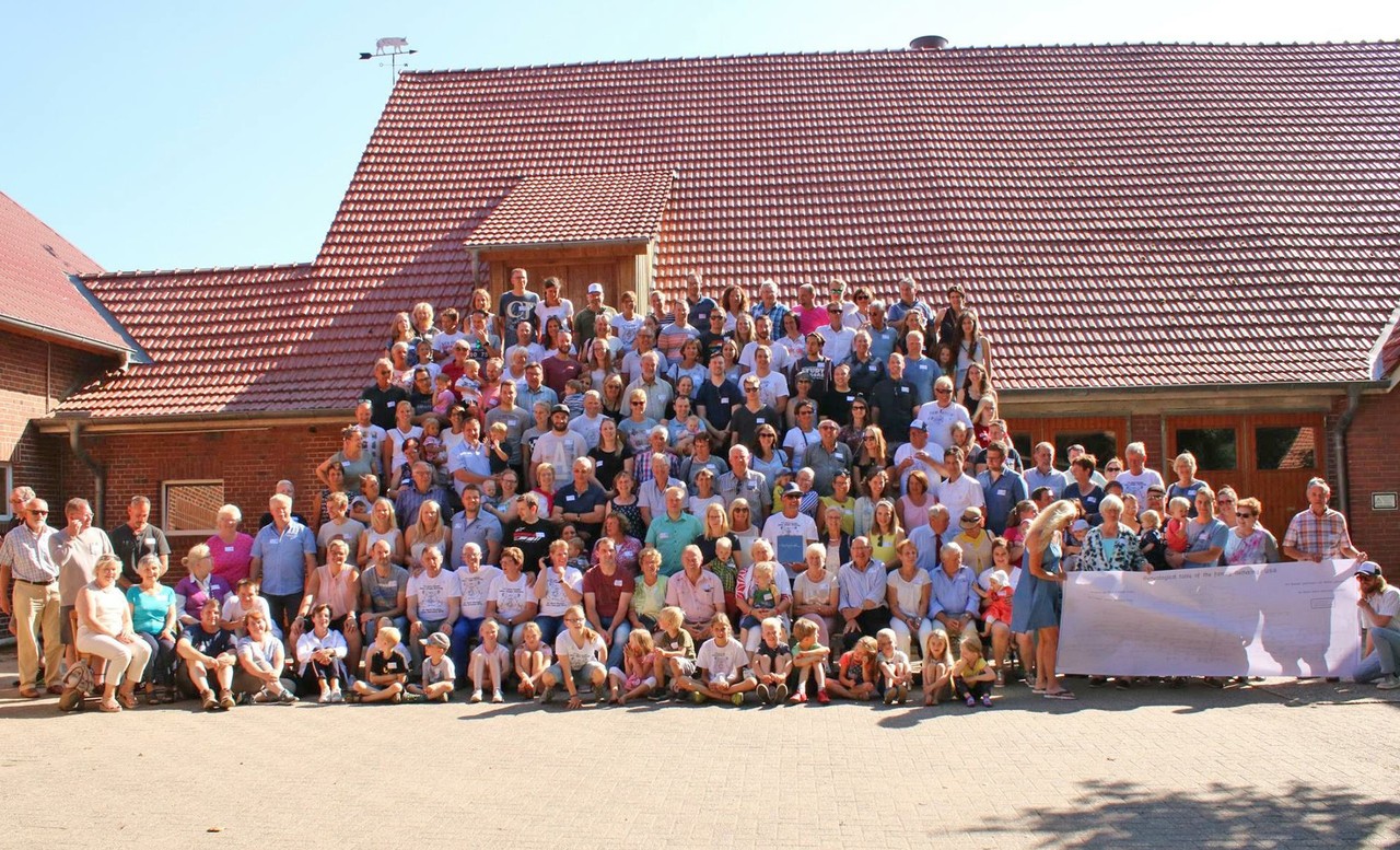 Treffen der Familie Deitering mit Gästen aus den USA in Lohne 2018.