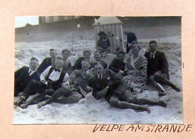 Velper am Strand auf Wangerooge, Archiv des Kultur- und Heimatvereins Westerkappeln e. V.