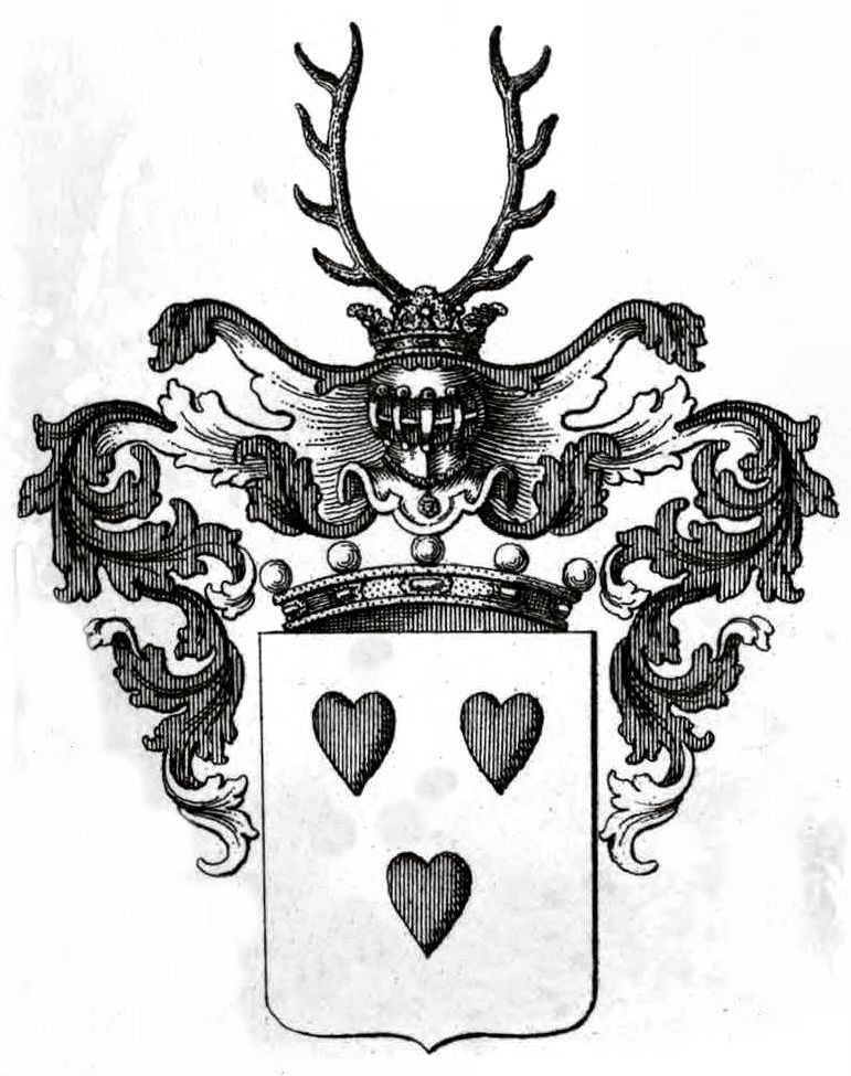 Wappen der Freiherren Morawitzky von Rudnitz (Aus: Konrad Tyroff, Wappenbuch der österreichischen Monarchie, Bd. 11, Gemeinfrei, Quelle: https://commons.wikimedia.org/w/index.php?curid=28587470)