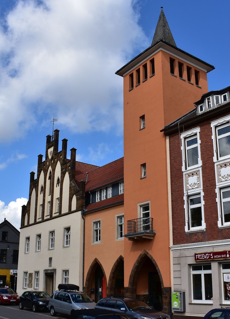 Das Rathaus in Lübbecke. Foto: Sebastian Schröder.
