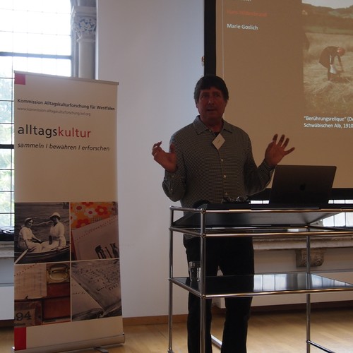 Eröffnung der Tagung Countryside(s). Fotografische Konstruktionen des Ländlichen (im Bild: Ulrich Hägele; Foto: Kathrin Schulte).