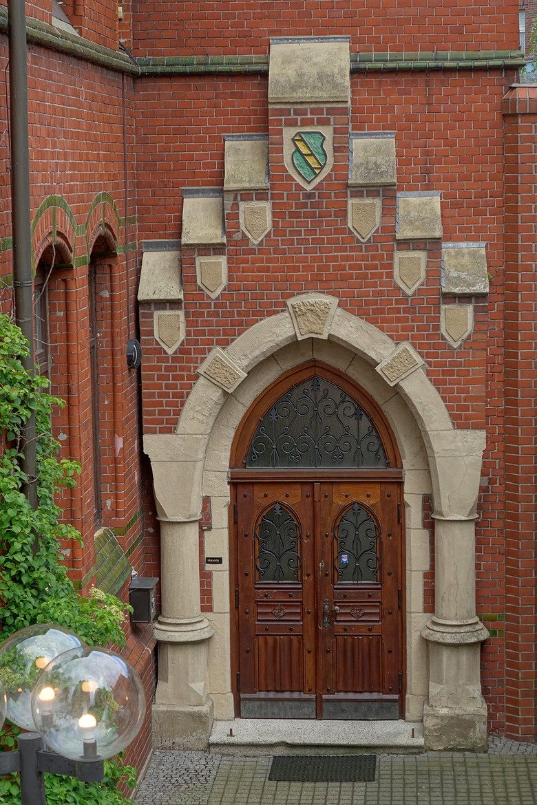 Der Eingang des Drilandmuseums Gronau.