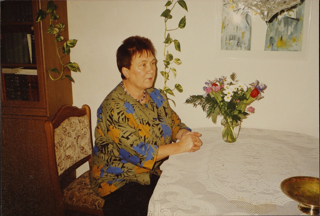 Die Autorin Ilse Kibgis in den 1990er-Jahren (Nachlassbestand FHI, Archivalie Kib. 43-37, Bildrechte ebd.)