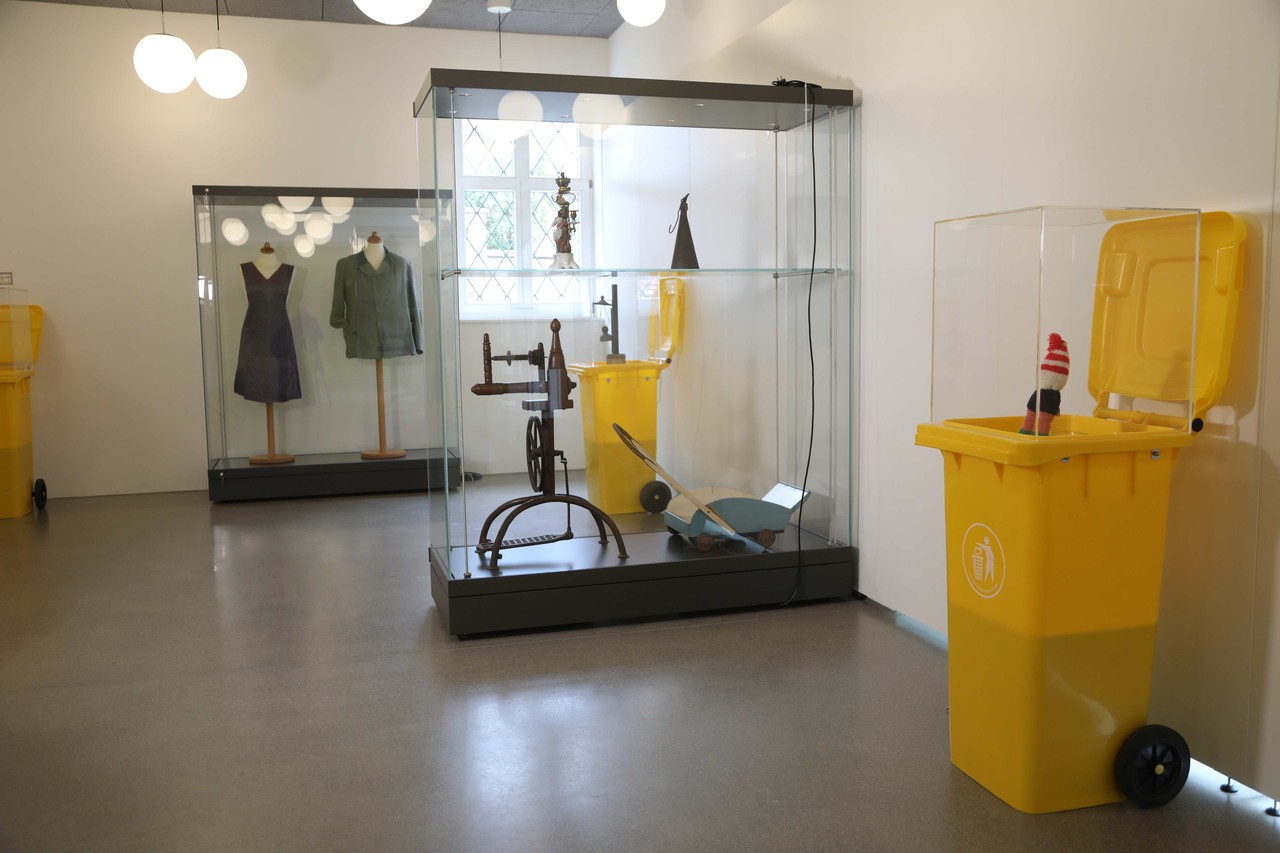 Blick in die Kabinettausstellung „Kann das weg?“ Foto: kult; Fotografin: M. Volmer.
