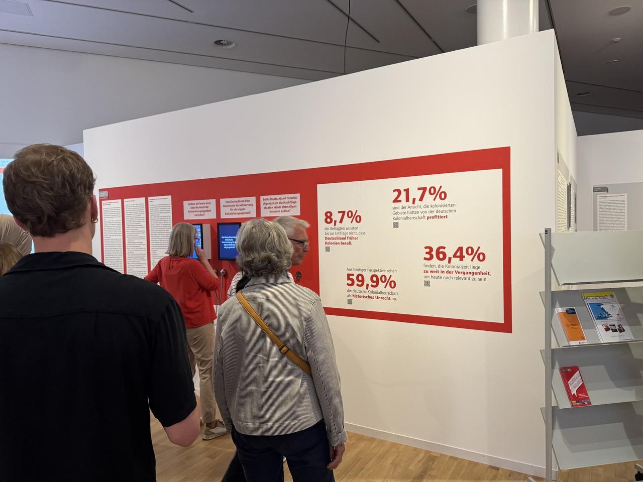 59,9% der Befragten einer repräsentativen Umfrage sehen die Kolonialherrschaft aus heutiger Perspektive als Unrecht an, 21,7% meinen dagegen, die kolonisierten Gebiete hätten von der deutschen Kolonialherrschaft profitiert. (Foto: Cantauw)