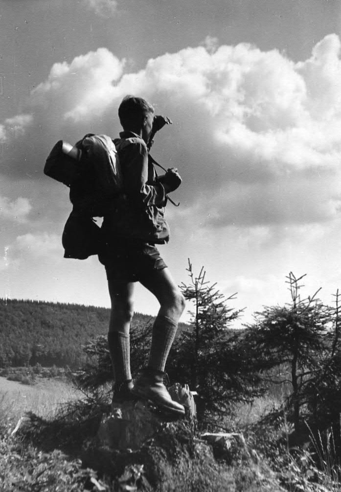 Wanderung des SGV, 1955, Archiv für Alltagskultur, Teilsammlung SGV, Inv.Nr. 0000.S3727, Fotograf:in unbekannt.