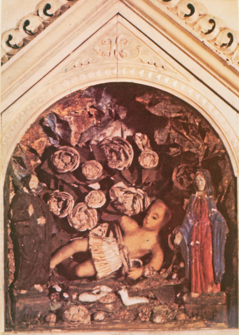 Die 'Emmerick-Krippe' in der Jakobikirche (um 1970).