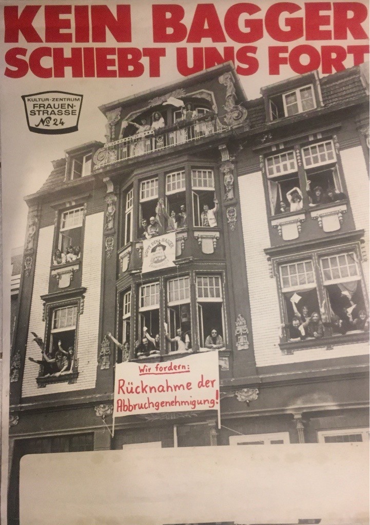 Protestplakat des KulturVereins F24 e. V., Universitätsarchiv, Bestand 203, Bestellsignatur 1555.