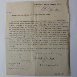 Brief aus dem Personenbestand Onkels, Johannes, Archiv für Alltagskultur in Westfalen. Foto: Regenbrecht/LWL. (vergrößerte Bildansicht wird geöffnet)