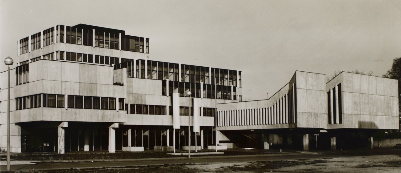 Gesamtansicht Rathaus Greven (Foto: Stadtarchiv Greven).