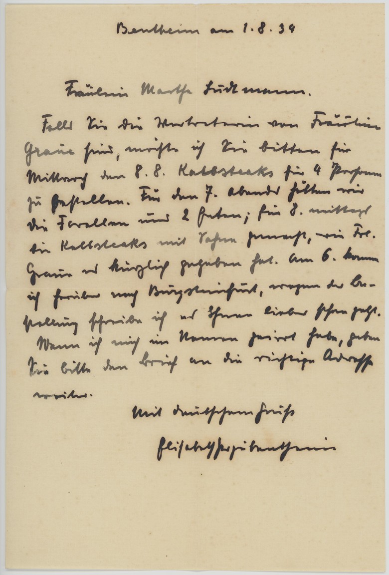 Anweisung per Post an Martha Ludtmann (Archiv für Alltagskultur, Personenbestand Ludtmann, K03202.0011)