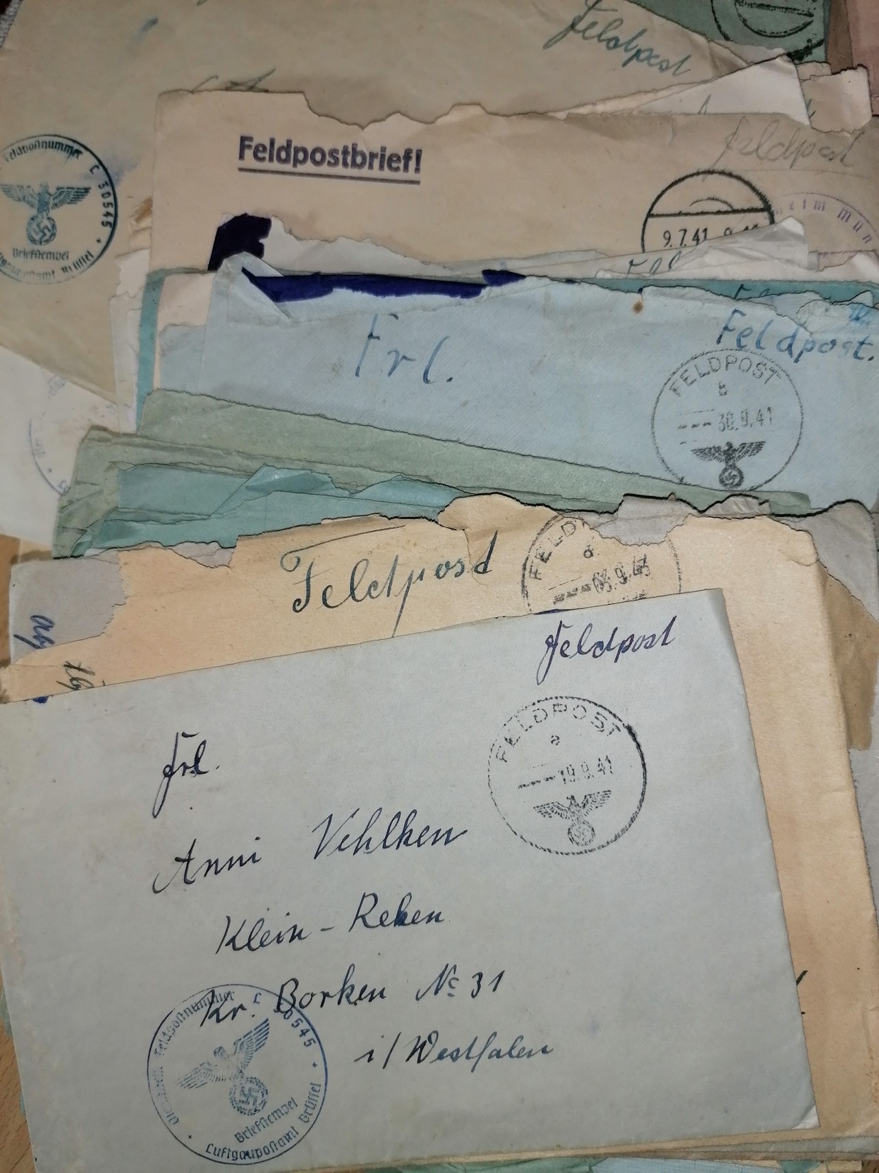Feldpost von Antonius Vehlken.
