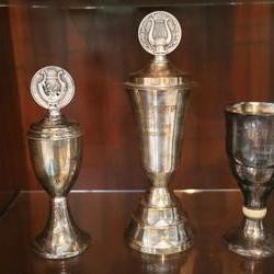 Pokale aus dem 20. Jahrhundert. (vergrößerte Bildansicht wird geöffnet)