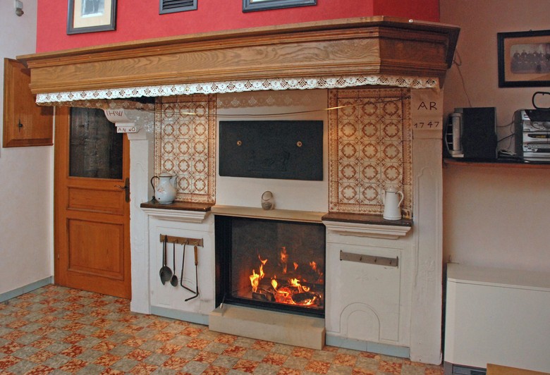 Herdfeuer von 1747 mit modernem Heizeinsatz in Burgsteinfurt, Foto: Andreas Eiynck, 2013.