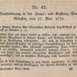 In Schlüters Provinzialrecht von 1829 ist die Brandordnung abgedruckt, Repro Andreas Eiynck. (vergrößerte Bildansicht wird geöffnet)