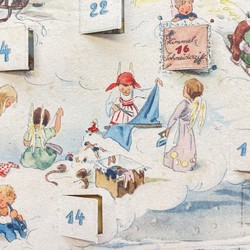 In der „Himmelsschneiderei“ sind die Engelchen fleißig dabei Kleidung und Spielzeug für das nahende Fest anzufertigen. (vergrößerte Bildansicht wird geöffnet)