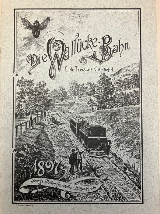 Einband einer Broschüre über die Wallücke-Bahn von 1897.